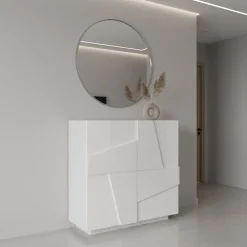 Scarpiera design a due ante Taylor White