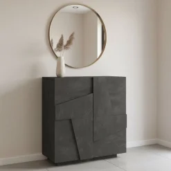 Scarpiera moderna a due ante Taylor Slate