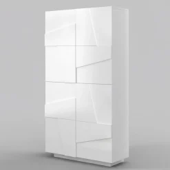 Scarpiera moderna a quattro ante Taylor White