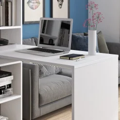 Scrivania angolare con libreria Flix