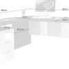 Scrivania angolare design Naomi BiColor
