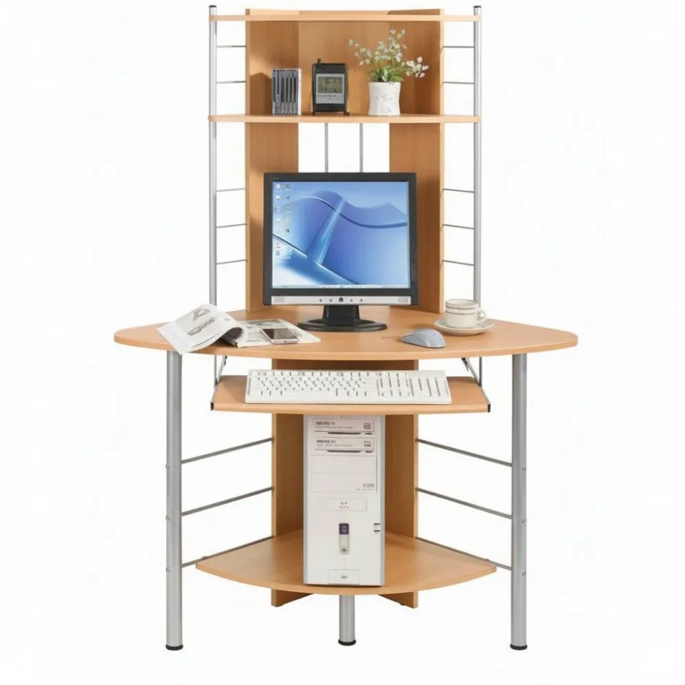 Scrivania angolare porta PC e stampante Angle