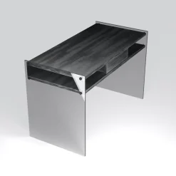 Scrivania design in vetro e laminato Patrik