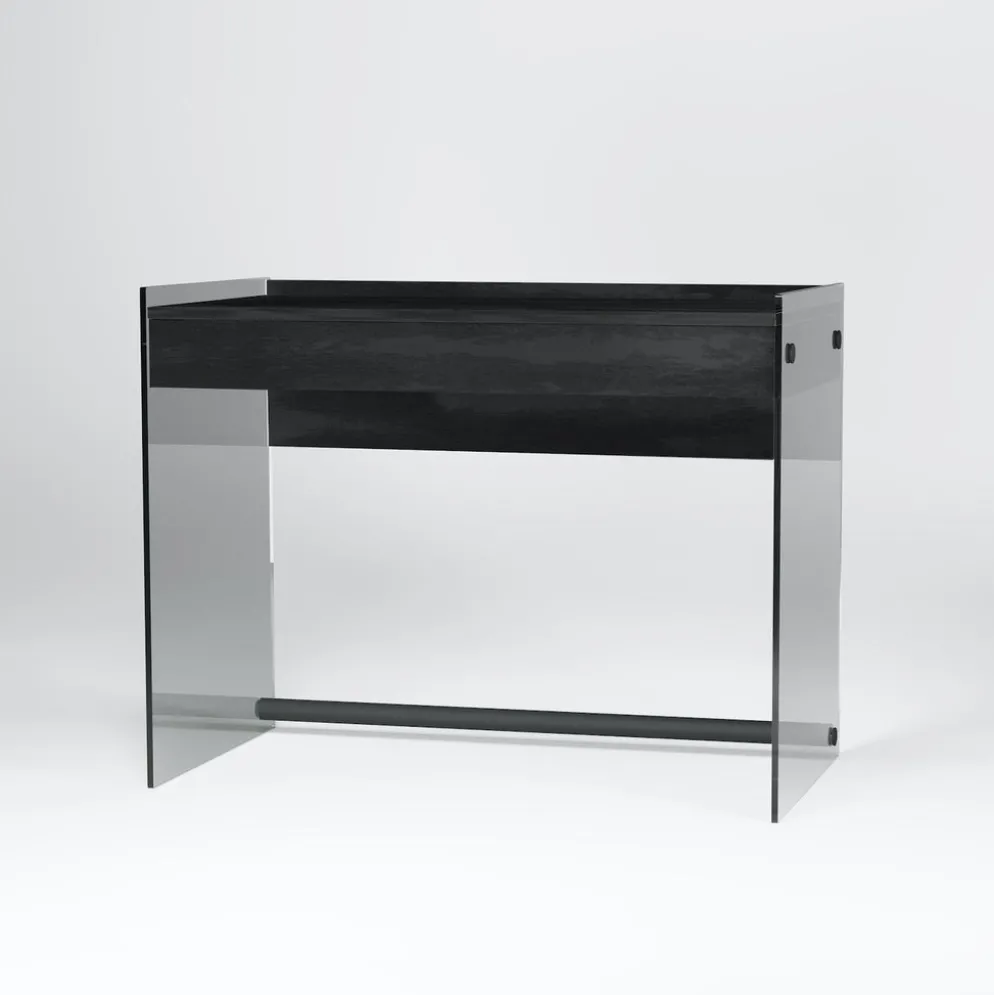 Scrivania per computer Studeo in vetro e laminato