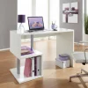 Scrivania porta PC con libreria Lionel White