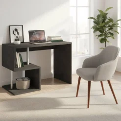 Scrivania porta PC con libreria Lionel Report