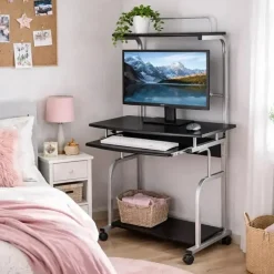 Scrivania porta PC con ruote Kompy