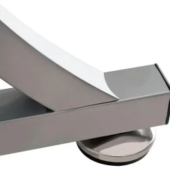 Scrivania porta PC in metallo e legno Compatta-B