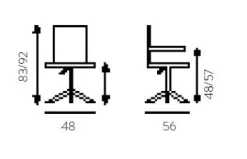 Sedia da ufficio design moderno Sinergina