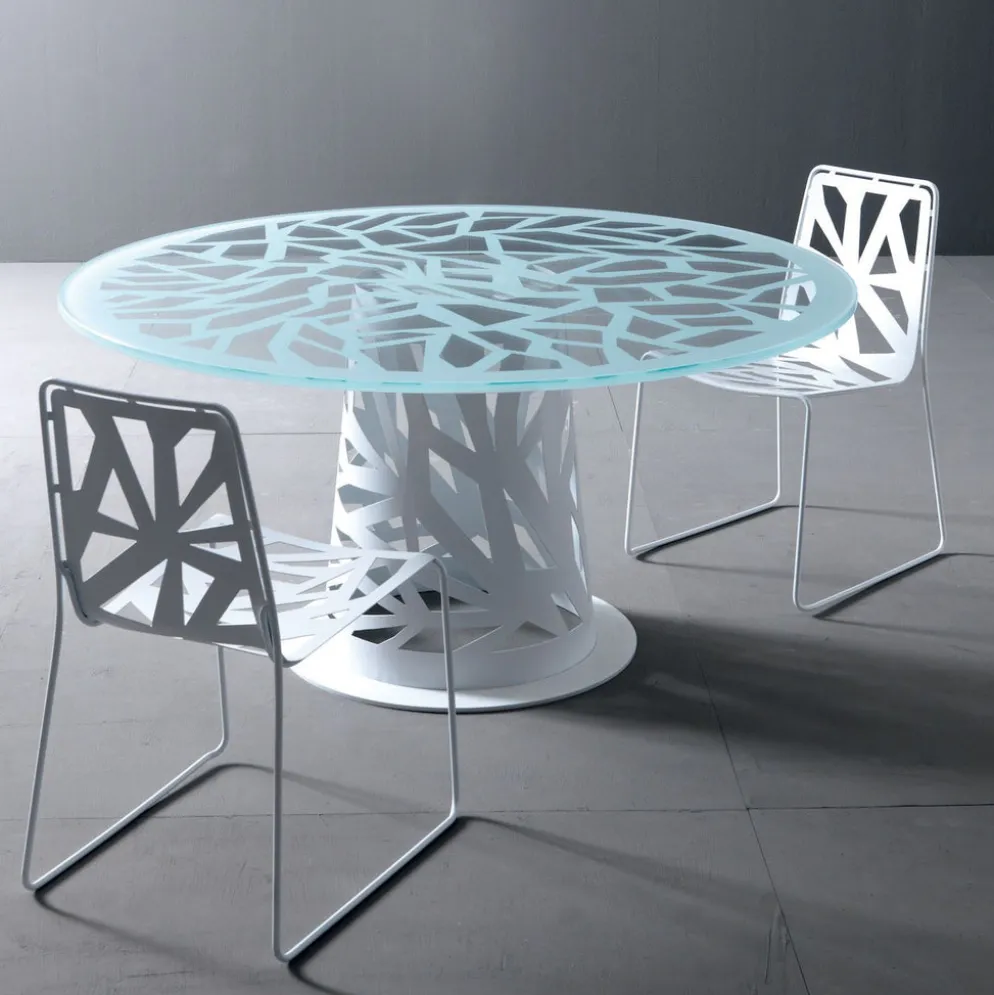 Sedia impilabile in metallo Domino