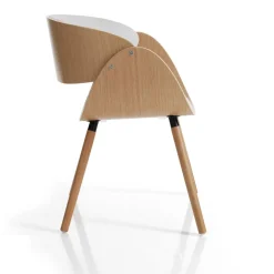 Sedia in legno Once Evo White