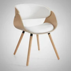 Sedia in legno Once Evo White