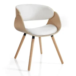 Sedia in legno Once Evo White