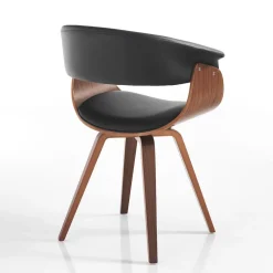 Sedia moderna Once Wood Black