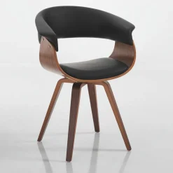 Sedia moderna Once Wood Black