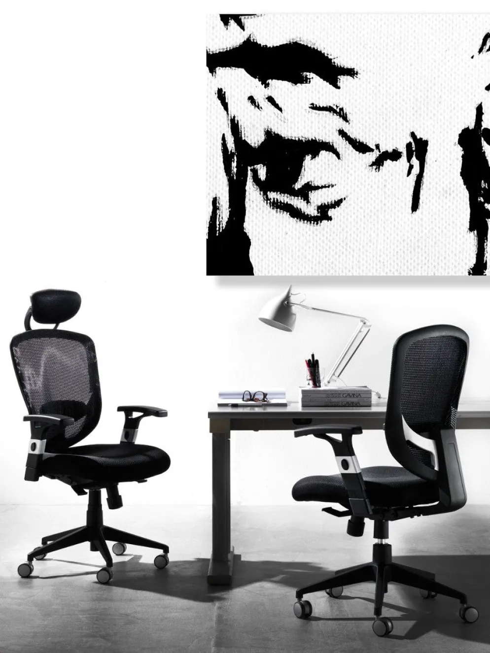 Sedia ufficio con schienale comodo Aligia
