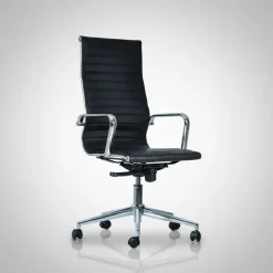 Sedia ufficio direzionale alta in ecopelle WH