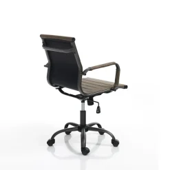 Sedia ufficio in pelle sintetica Mastery Small Old Brown