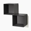 Set cubi da parete in acciaio Naoki