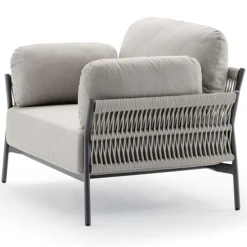 Set da giardino in alluminio e corda Easy