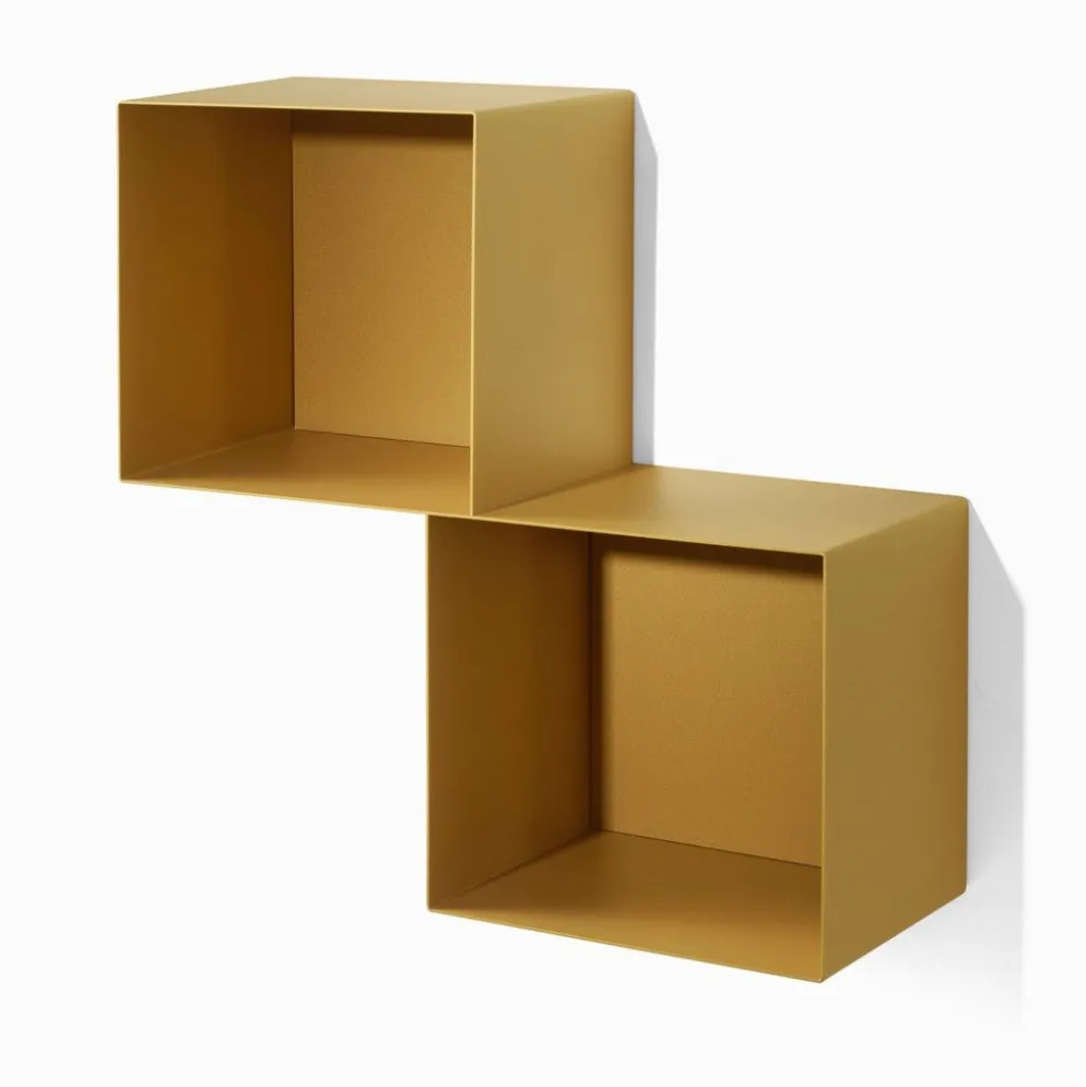 Set 3 mensole a cubo da parete Naoki