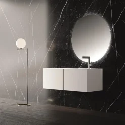 Set mobili bagno bianco Crono 3 di Loetrà