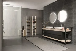 Set mobili bagno in legno Old Wood 2 di Loetrà