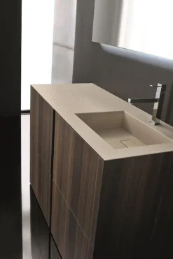Set mobili bagno in rovere Crono 1 di Loetrà