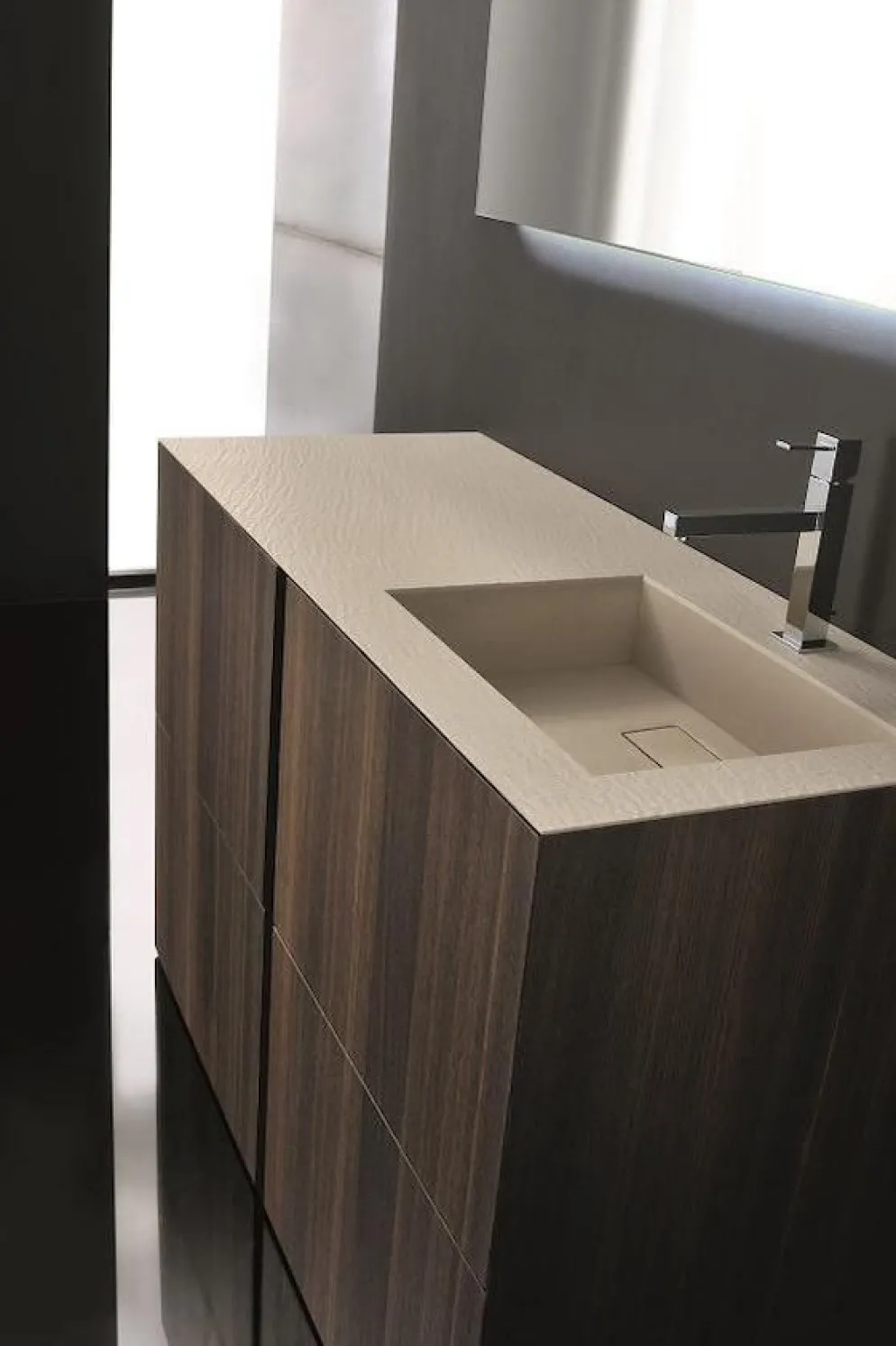 Set mobili bagno in rovere Crono 1 di Loetrà