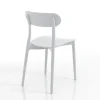 Set 4 sedie da cucina Luck White