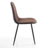 Set 4 sedie imbottite Lazing Brown