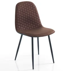 Set 4 sedie imbottite Lazing Brown
