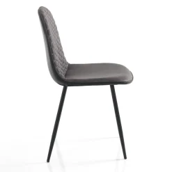 Set 4 sedie imbottite Lazing Grey