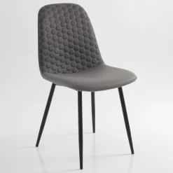 Set 4 sedie imbottite Lazing Grey