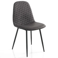 Set 4 sedie imbottite Lazing Grey