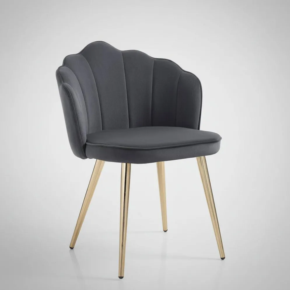 Set 4 sedie imbottite Santiago Grey