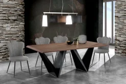 Set 4 sedie imbottite Tarja Grey