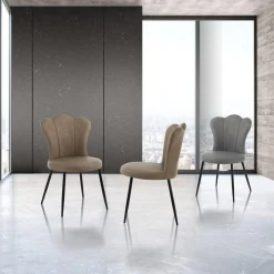 Set 4 sedie imbottite Tarja Sand
