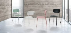 Set 4 sedie impilabili Clarybel White
