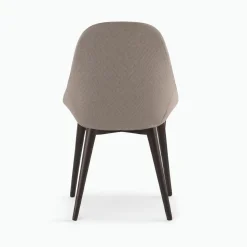 Set 4 sedie in legno e tessuto Noraya
