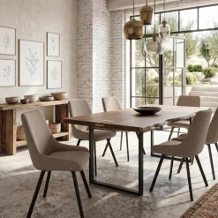 Set 4 sedie per sala pranzo o cucina Selora