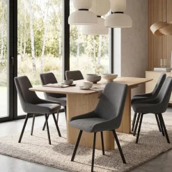 Set 4 sedie per sala pranzo o cucina Selora