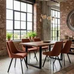 Set 4 sedie per sala pranzo o cucina Selora