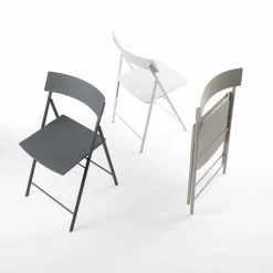 Set 6 sedie pieghevoli con carrello Kurt