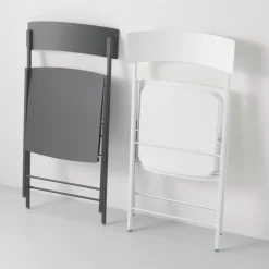 Set 6 sedie pieghevoli con carrello Kurt