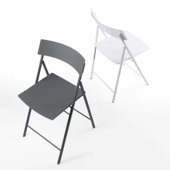 Set 6 sedie pieghevoli con carrello Kurt