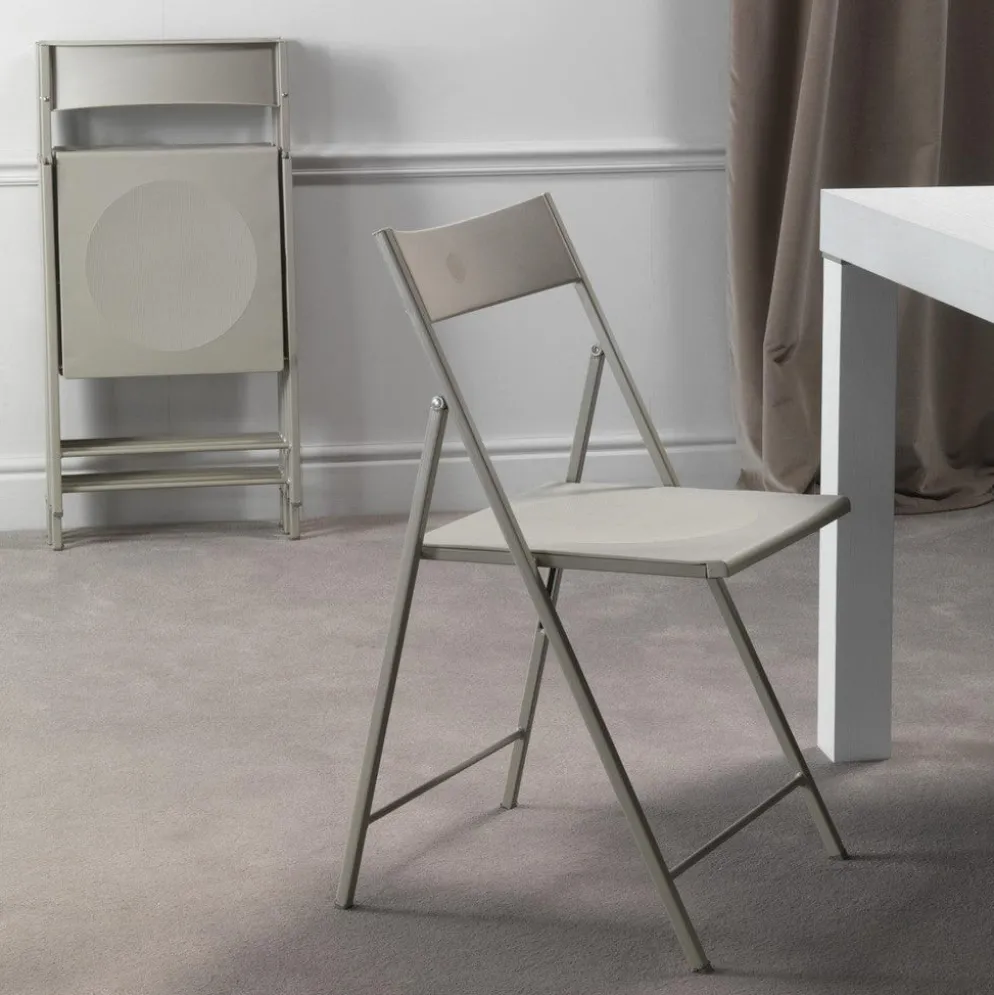Set sedie pieghevoli in metallo e plastica Sooner