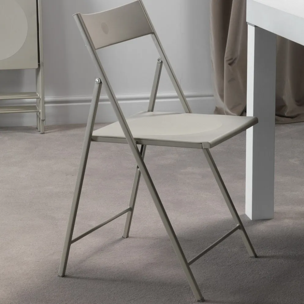 Set sedie pieghevoli in metallo e plastica Sooner