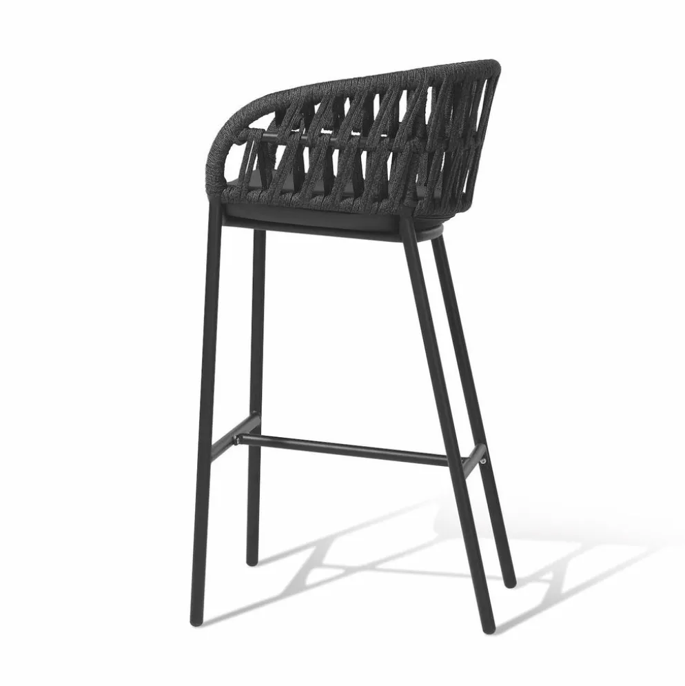 Set 4 sgabelli impilabili da giardino Tahiti