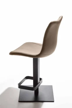 Sgabello design in ecopelle Stanley